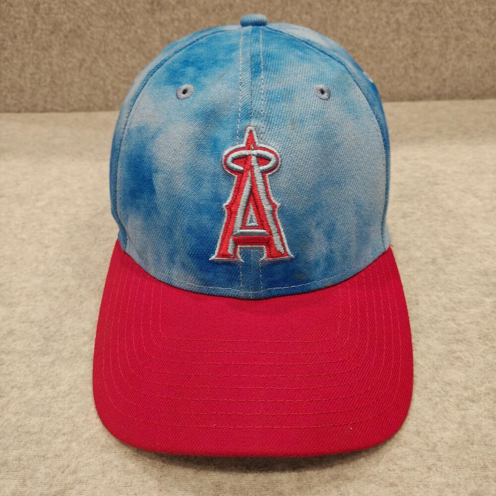 Los Angeles Angels Hat Fitted Mens Large Blue Red MLB Baseball 39THIRTY New Era